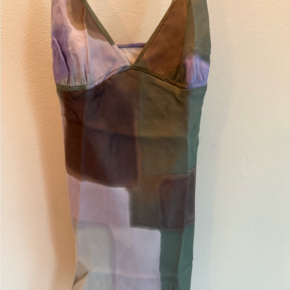 Theory Linney Silk Cross Back Top Sz s